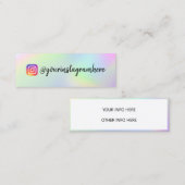 Farbverschiebung Holographische Mini-Visitenkarte Mini Visitenkarte (Vorne/Hinten)