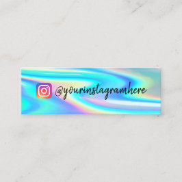 Farbverschiebung Holographische Mini-Visitenkarte Mini Visitenkarte