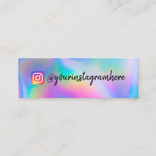 Farbverschiebung Holographische Mini-Visitenkarte Mini Visitenkarte (Vorderseite)