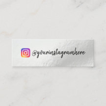 Farbverschiebung Holographische Mini-Visitenkarte