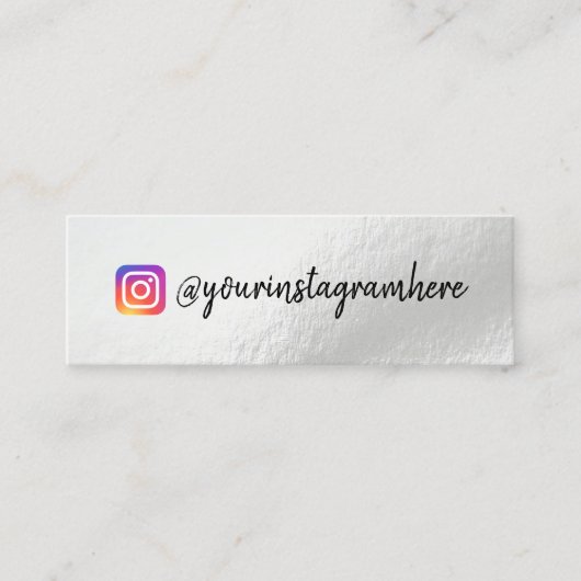 Farbverschiebung Holographische Mini-Visitenkarte Mini Visitenkarte (Vorderseite)