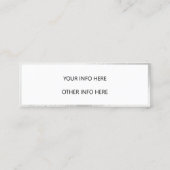 Farbverschiebung Holographische Mini-Visitenkarte Mini Visitenkarte (Rückseite)