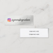 Farbverschiebung Holographische Mini-Visitenkarte Mini Visitenkarte (Vorne/Hinten)