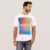 Farbverschiebung Neon Light Holographic Trendy T-Shirt (Vorne ganz)