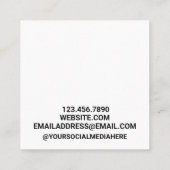 Farbverschiebung Quadratische Visitenkarte (Rückseite)