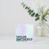 Farbverschiebung Quadratische Visitenkarte (Stehend Vorderseite)