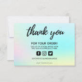 Farbverschiebung Vielen Dank für die Medieneinlage (Vorderseite)