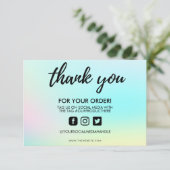 Farbverschiebung Vielen Dank für die Medieneinlage (Stehend Vorderseite)