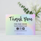 Farbverschiebung Vielen Dank für die Medieneinlage (Stehend Vorderseite)