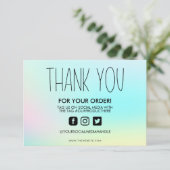 Farbverschiebung Vielen Dank für die Medieneinlage (Stehend Vorderseite)