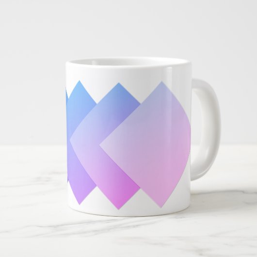 Farbverschiebungs-Cup Jumbo-Tasse (Vorderseite Rechts)