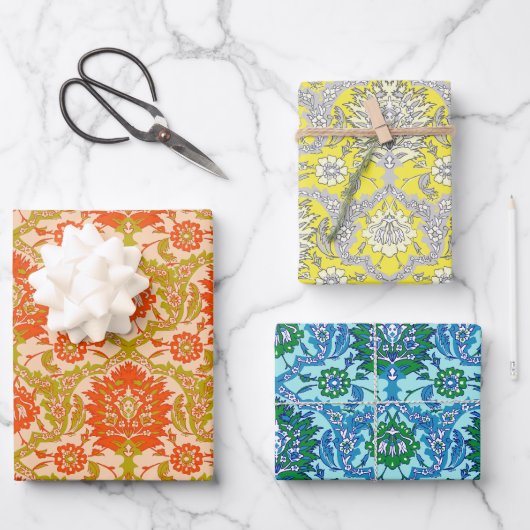 Farbverschleißpapier Geschenkpapier Set (Vorderseite)