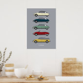Farbversion der Citroen-DS-Kollektion Poster (Küche)
