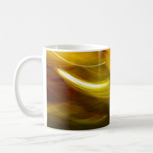Farbvielfarbiger abstrakter Hintergrund, Bewegung Kaffeetasse (Links)