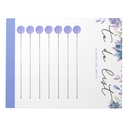 Farbviolett Notizblock (Vorderseite)