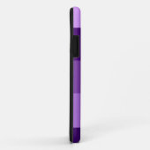 Farbviolette lila Streifen 3 Case-Mate iPhone Hülle (Hinten/Rechts)