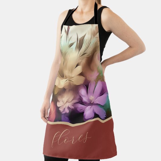 Farbvolle Blume - All-over-Print-Schürze Schürze (InSitu)