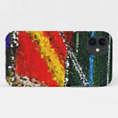 Farbvolle Blume Feldmalerei iPhone Case (Rückseite (Horizontal))