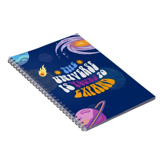 Farbvolle Cartoon Universe Notebook-Abdeckung Notizblock (Rechte Seite)