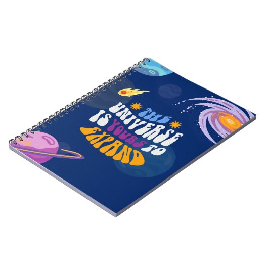 Farbvolle Cartoon Universe Notebook-Abdeckung Notizblock (Linke Seite)