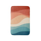 Farbvolle Dekoration im Retrostil Badematte (Vorderseite Vertikal)