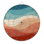 Farbvolle Dekoration im Retrostil Dartscheibe (vorne)