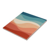 Farbvolle Dekoration im Retrostil Fliese (Seite)