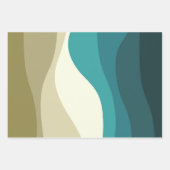 Farbvolle Dekoration im Retrostil Geschenkpapier Set (Vorderseite 2)