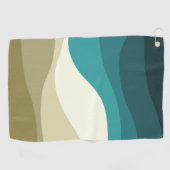 Farbvolle Dekoration im Retrostil Golfhandtuch (Horizontal)