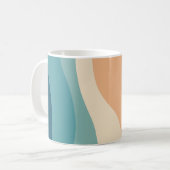 Farbvolle Dekoration im Retrostil Kaffeetasse (Vorderseite Links)