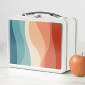 Farbvolle Dekoration im Retrostil Metall Brotdose (Beispiel)