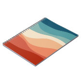 Farbvolle Dekoration im Retrostil Notizblock (Linke Seite)