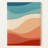 Farbvolle Dekoration im Retrostil Planer (Rückseite)