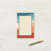 Farbvolle Dekoration im Retrostil Post-it Klebezettel (Auf Schreibtisch)