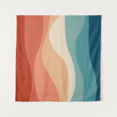 Farbvolle Dekoration im Retrostil Wandteppich (Vorderseite (Horizontal))