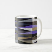 Farbvolle Diamantböden, hochauflösend. Kaffeetasse (VorderseiteRechts)