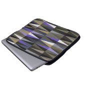 Farbvolle Diamantböden, hochauflösend. Laptopschutzhülle (Vorne Knopf)