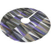 Farbvolle Diamantböden, hochauflösend. Polyester Weihnachtsbaumdecke (Schrägansicht)