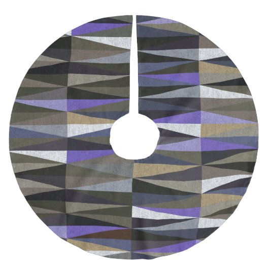 Farbvolle Diamantböden, hochauflösend. Polyester Weihnachtsbaumdecke (Vorderseite)