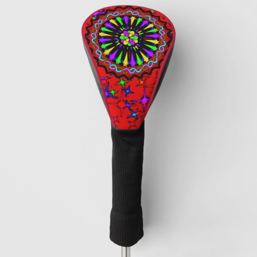 Farbvolle digitale Design-Treiberabdeckung - Perfe Golf Headcover (Vorderseite)