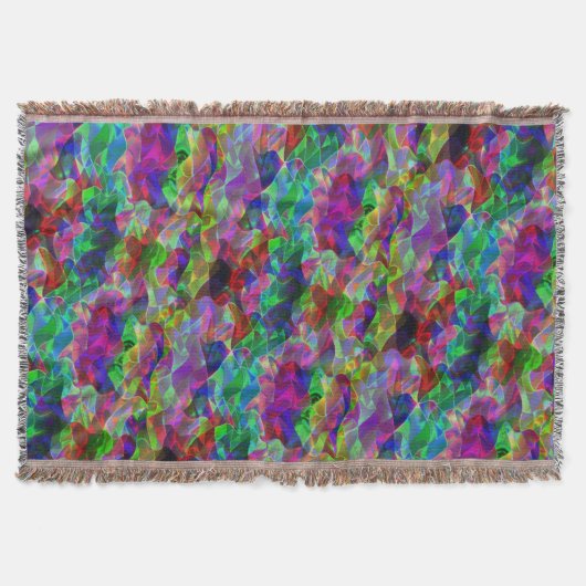 Farbvolle gekrümmte Dreiecke oder farbige Wellen. Decke (Vorderseite)