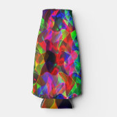 Farbvolle gekrümmte Dreiecke oder farbige Wellen. Flaschenkühler (Vorderseite)