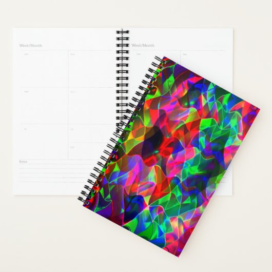 Farbvolle gekrümmte Dreiecke oder farbige Wellen. Planer (Anzeige)