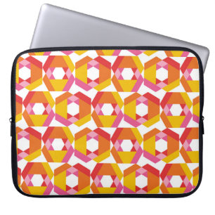 Farbvolle Geometrie minimalistische Kunstwerke nah Laptopschutzhülle