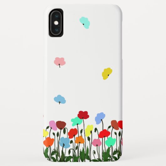 Farbvolle Mohnblumen Case-Mate iPhone Hülle (Rückseite)