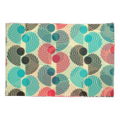 Farbvolle Punkte: abstraktes nahtloses Muster. Kissenbezug (Rückseite)