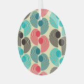 Farbvolle Punkte: abstraktes nahtloses Muster. Ornament Aus Glas (Vorderseite links)