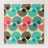 Farbvolle Punkte: abstraktes nahtloses Muster. Puzzle (Horizontal)