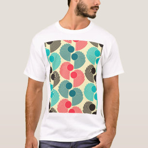 Farbvolle Punkte: abstraktes nahtloses Muster. T-Shirt