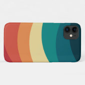 Farbvolle Retrostil-Kurven Design Case-Mate iPhone Hülle (Rückseite (Horizontal))